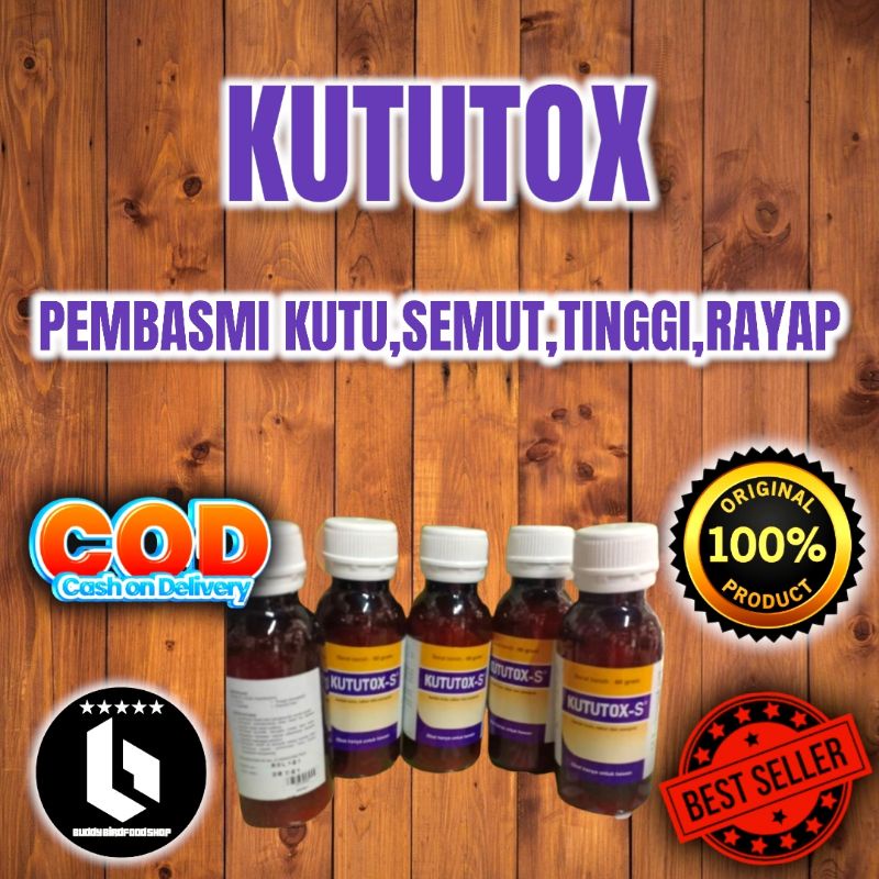 KUTUTOX S LARUTAN PEMBASMI KUTU UNTUK BURUNG KUCING ANJING HAMSTER TUPAI AYAM KUTUTOX MEDION