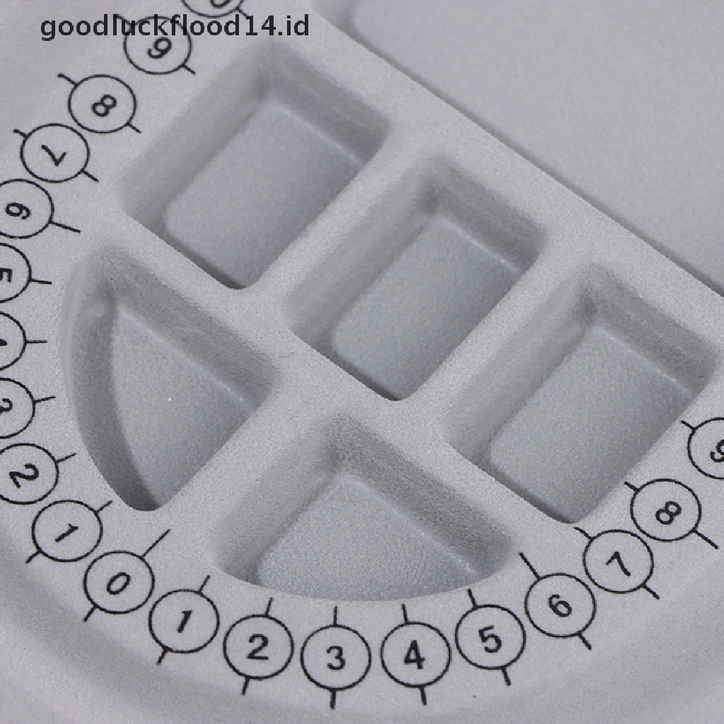 [OOID] Flocked Bead Board Bracelet Necklace Beading Measuring Tools DIY Jewelry making ID