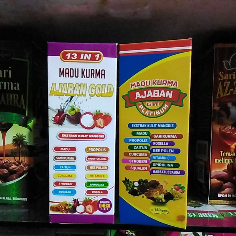 

MADU KURMA AJABAN GOLD 13 in 1 |MADU KURMA AJABAN GOLD 13 in 1 PLATINUM | 150 GR| NUTRISI LENGKAP ANAK