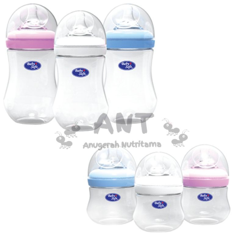 Baby Safe Wide Neck Bottle (Botol) 125ml &amp; 250ml