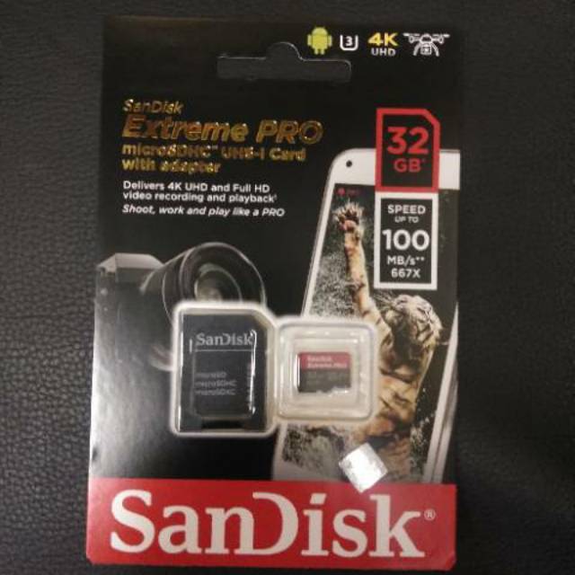 Sandisk Extreme Pro Micro SD 32GB 100Mb/