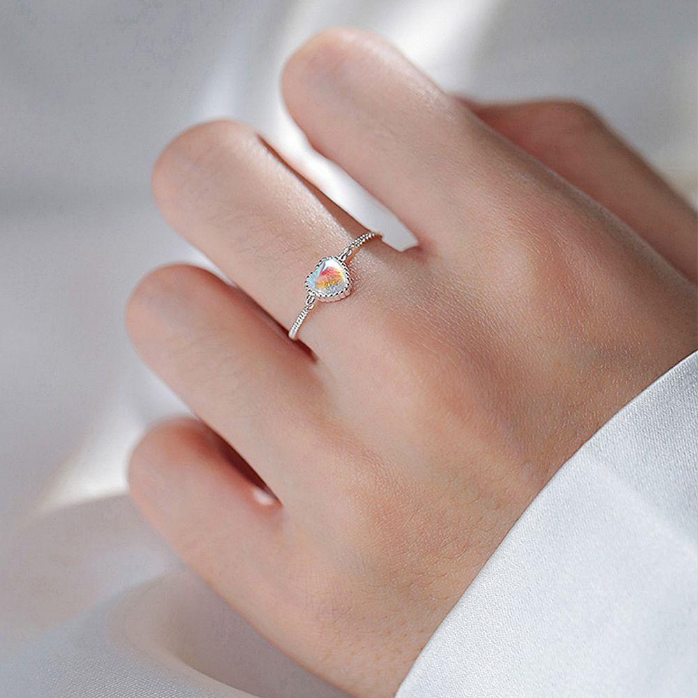 Mxbeauty Wanita Cincin Aurora Minimalis Pesta Pernikahan Perhiasan Hadiah Gadis Adjustable Rantai Rings