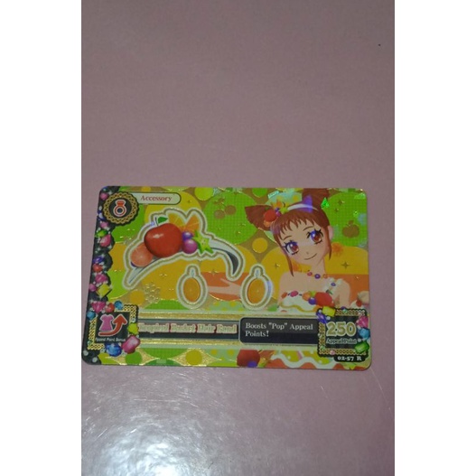 Kartu aikatsu tropical basket hair band acc premium