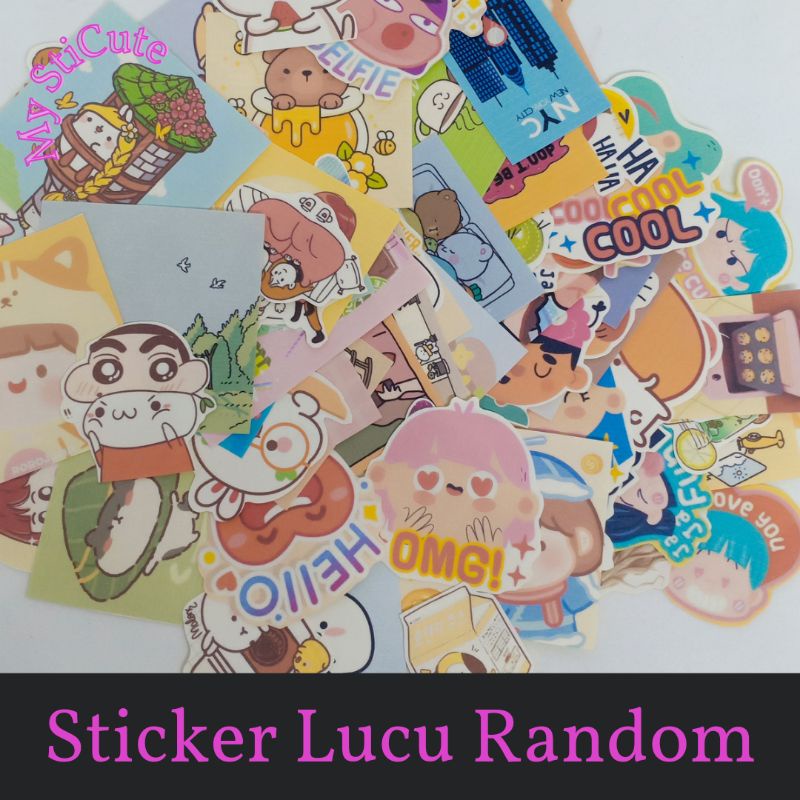 

(isi 70pcs)Stiker Lucu Sticker Cute dan Imut Variasi Random Sticker Lucu My StiCute Sticker Cute Random Image