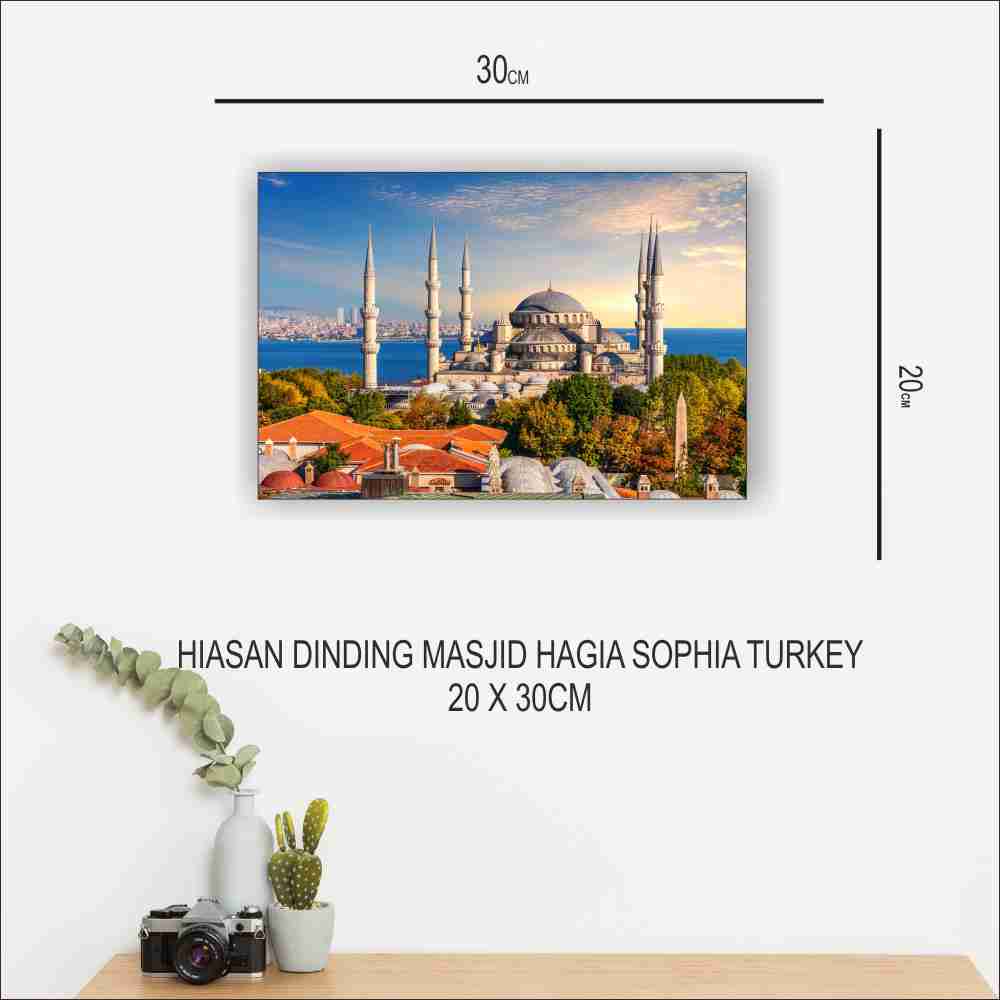 Hiasan Dinding Masjid Agia Sophia/Poster Kayu/Wall Decor/Dekorasi Rumah/Hiasan Kamar C193