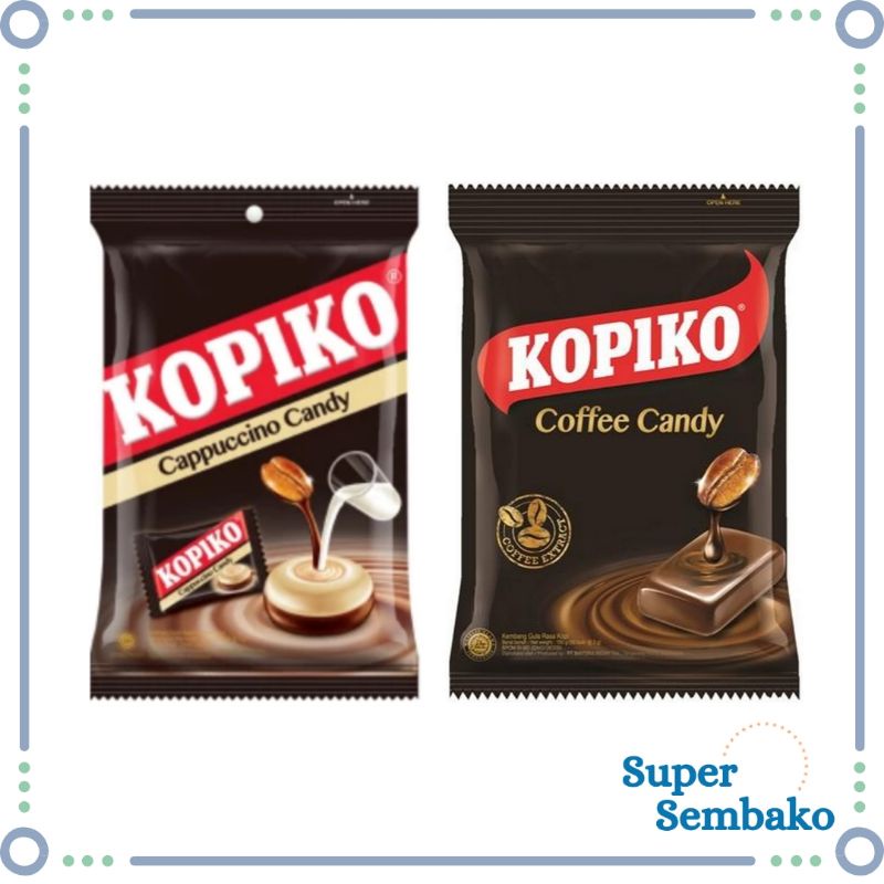 

PERMEN KOPI KOPIKO CAPPUCCINO COFFEE CANDY 150gr ISI 50 BUTIR BUNGKUS