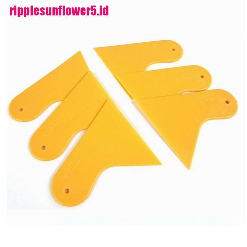 % In stock% Squeegee Aplikator Stiker Mobil Ujung Felt Lembut Warna Kuning