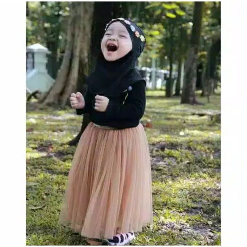 ROK TUTU ANAK POLOS UMUR 2-5 TAHUN