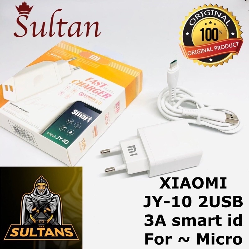 PROMO CHARGER BRANDED JY10 2USB 3A SAMSUNG OPPO VIVO