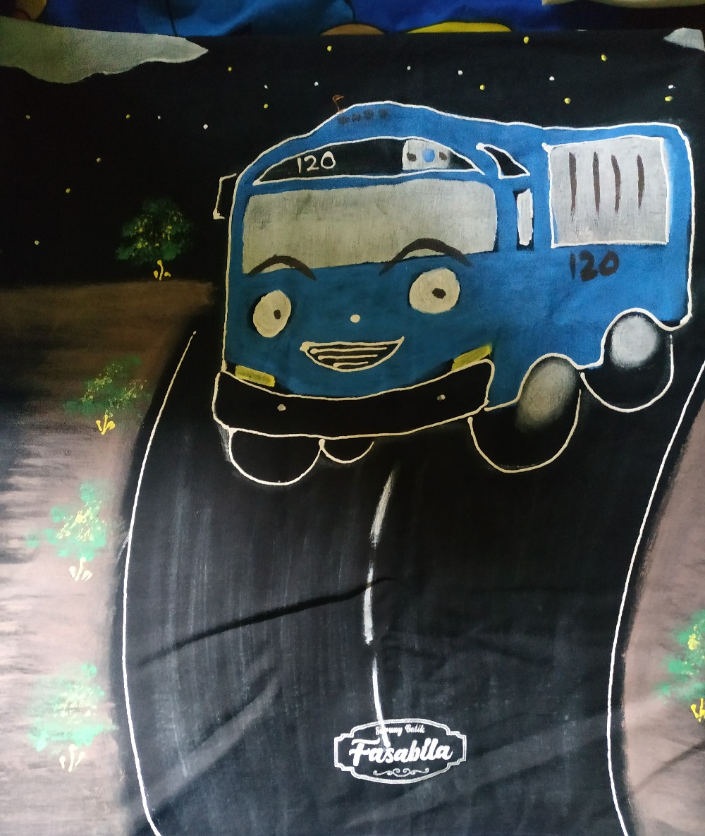 Sarung Batik Anak Seni Lukis Size 100x170cm / Sarung Batik Anak Cap Malam