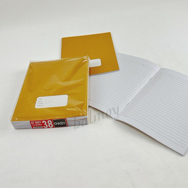 

BUKU TULIS OKEY 38 LEMBAR COVER KRAFT ( 15.5 X 20 CM ) 10 PCS