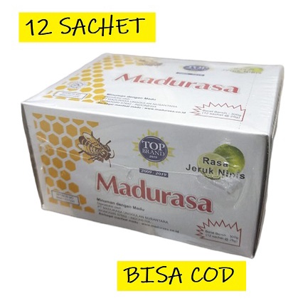 

Madurasa Madu Rasa Original Jeruk Nipis 12 Sachet 1 Box @20gram Minuman dengan Madu