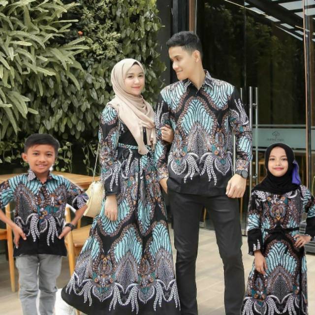 ASKA COUPLE, BATIK COUPLE KELUARGA|| BAJU PESTA SARIMBIT KELUARGA TERBARU