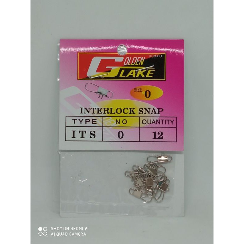 Penitik Golden Lake Interlock Snap ( No.0 )