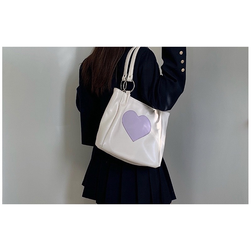 Tas Kulit Wanita Tas Cewek Besar Jinjing Shoulder Bag Tote Bag JS2 2407