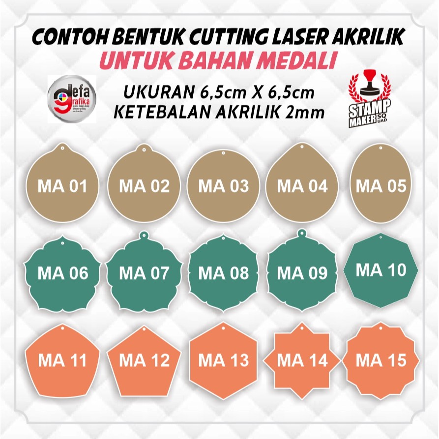 

BAHAN MEDALI AKRILIK BENING 2MM POLOS 6,5 X 6,5CM