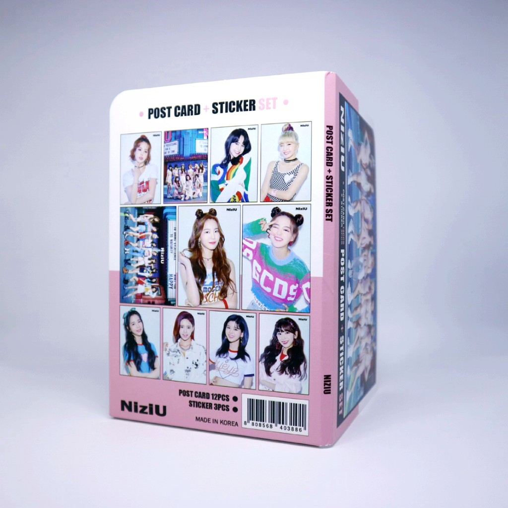 

NiziU Postcard + Sticker Set / READY - Limited stock! ⊹₊⋆