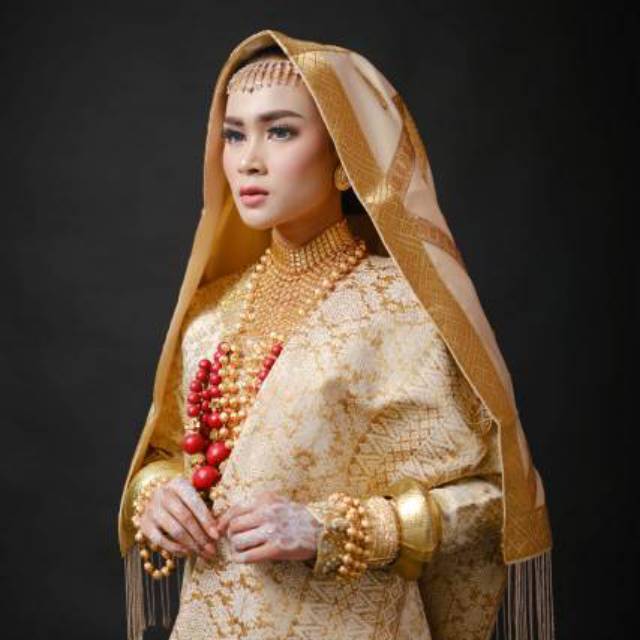 Baju koto gadang sepasang  full set aksesoris  baju kurung baju pengantin minang