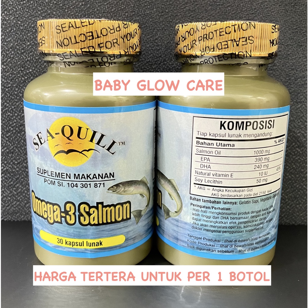 SEAQUILL OMEGA-3 SALMON ISI 30 KAPSUL SEA-QUILL