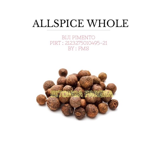 

ALLSPICE WHOLE 500 GR / MERICA JAMAICA / PIMENTO UTUH