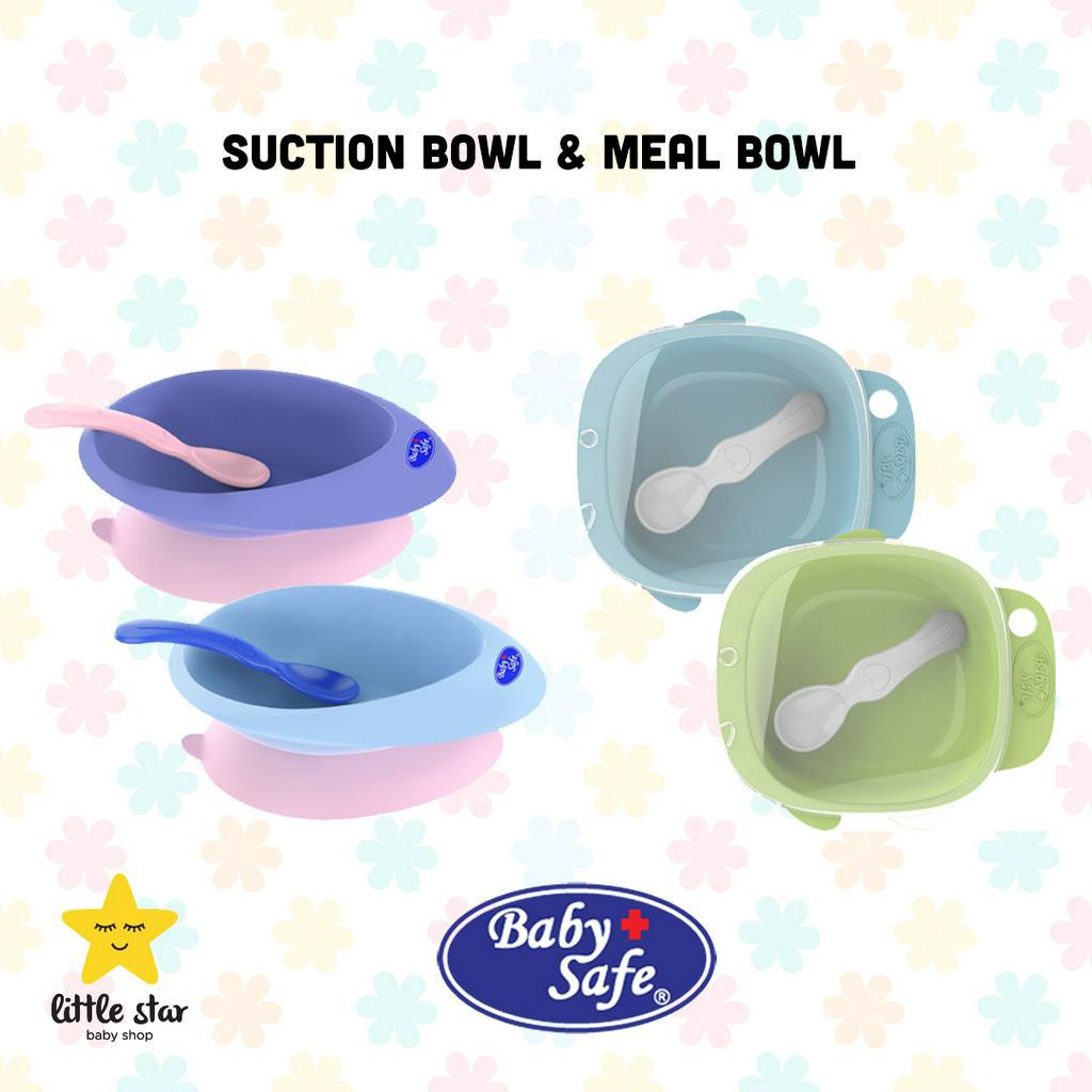 Baby Safe Suction Bowl With Spoon | Mangkok Silikon Makan Mpasi Bayi Anti Tumpah Geser | B354