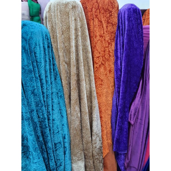 bahan/bludru,motif/kain/gamis/kebaya/dll