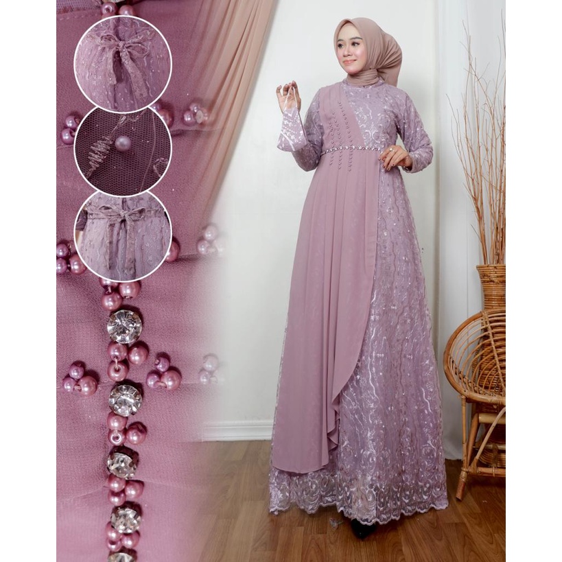 By GoldenStore - GAMIS MAUDY GAMIS MODERN GAMIS PESTA DRESS MEWAH GAMIS LEBARAN GAMIS KONDANGAN BAJU SERAGAM BAJU WISUDA GAMIS TULLE GAMIS MEWAH OUT FIT WANITA FASHION MUSLIM