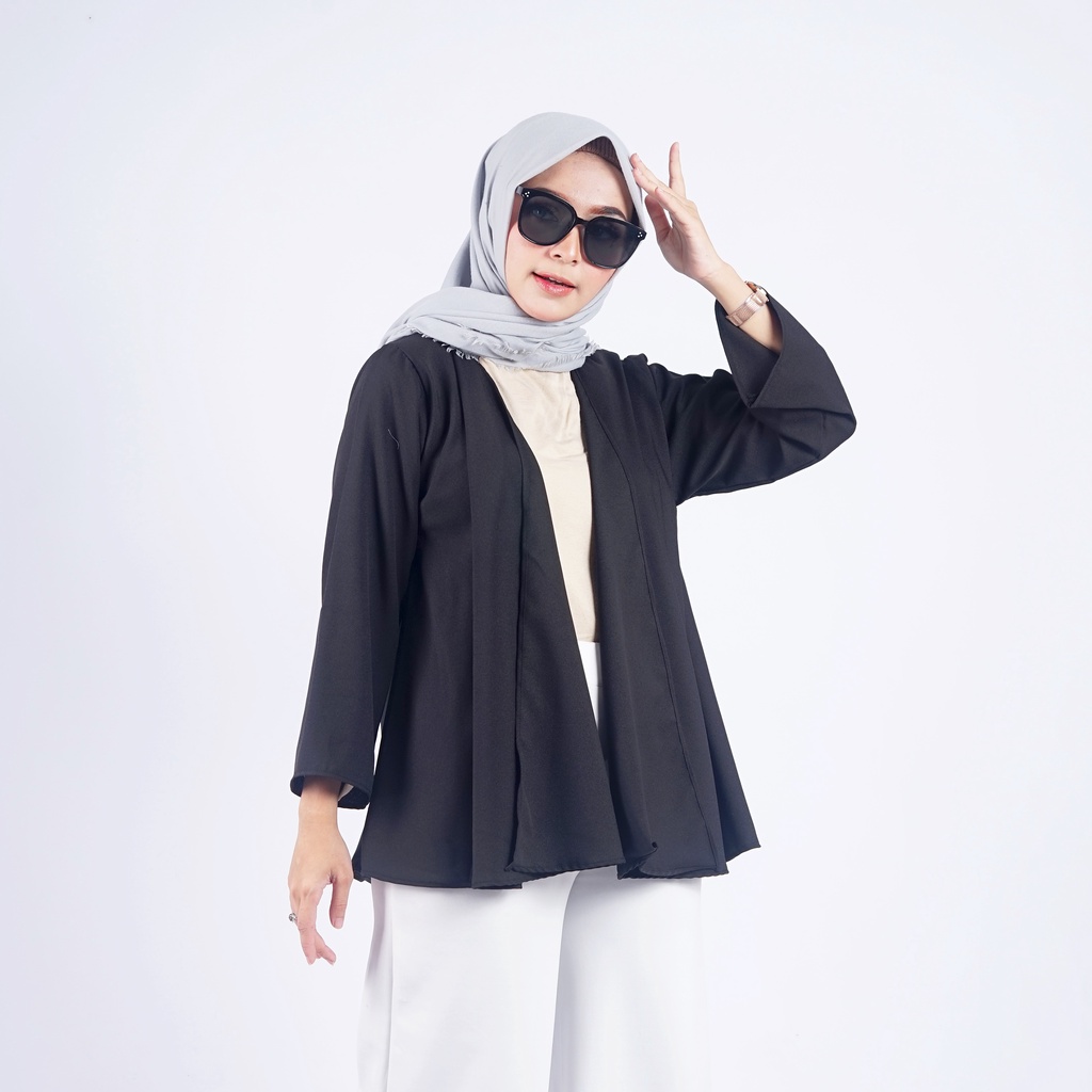 Basic Outer Premium Cardigan Wanita Outerwear Kekinian Outer jumbo Outer Polos