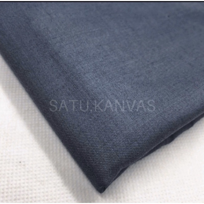 Kain TOYOBO murah royal mix ( 20 warna )-Faded Denim