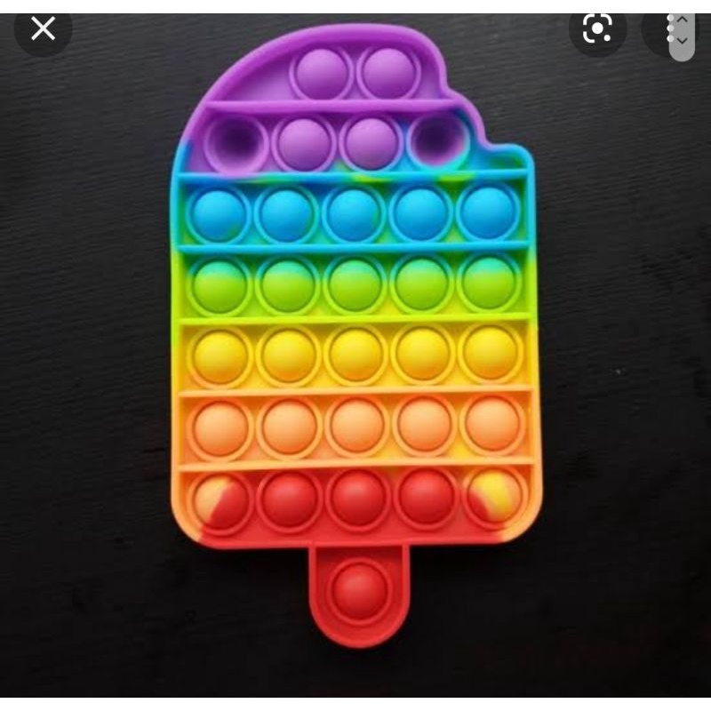 IMPORT) POP IT RAINBOW POP IT ES CREAM STIK PASTEL-Es cream rainbow