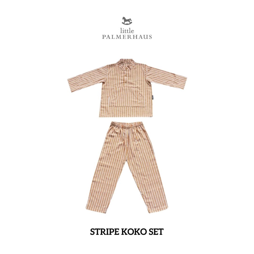 RAYA COLLECTION LITTLE PALMERHAUS STRIPE KOKO SET RAYA COLLECTION / BAJU KOKO ANAK