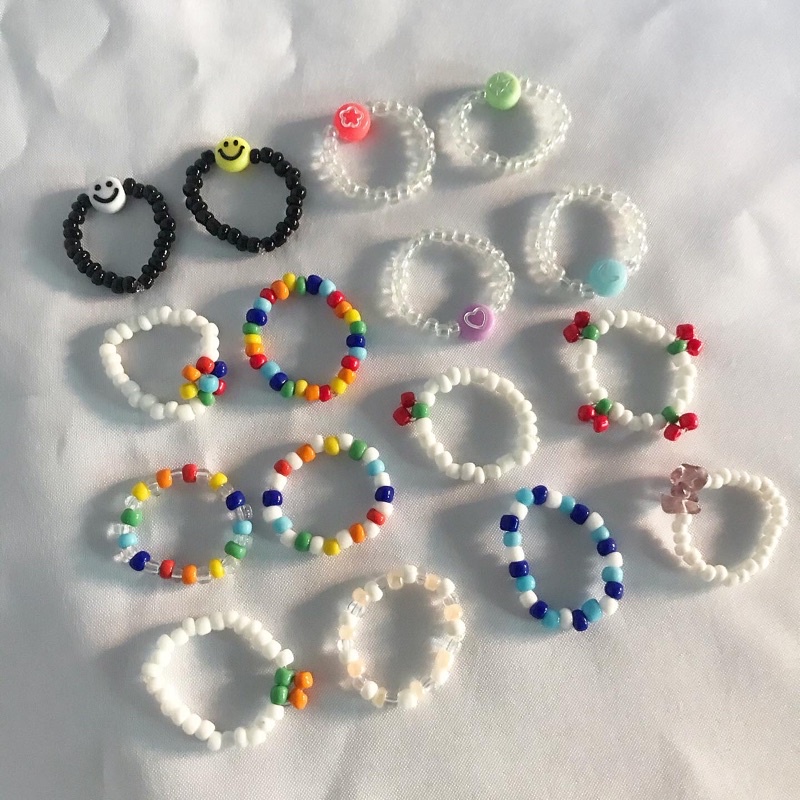 [BATCH 1] Cincin Manik Manik / Beads Ring 100% AESTHETIC RING