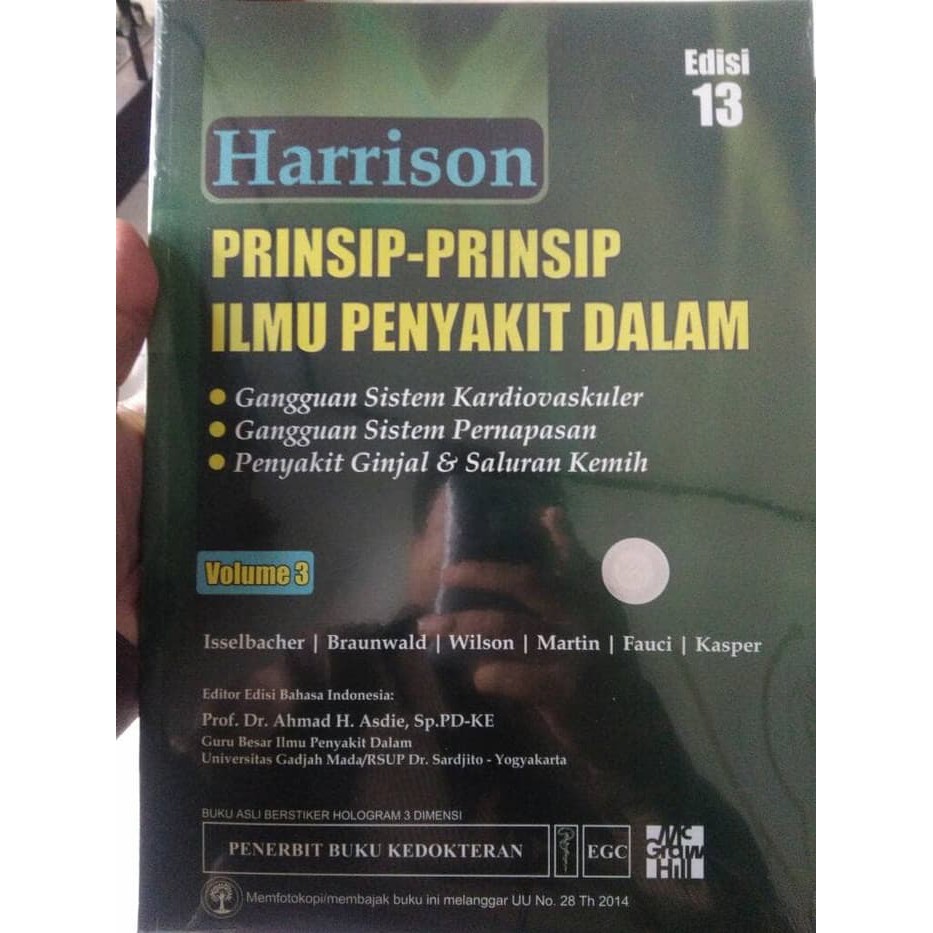 Harrison Prinsip - Prinsip Ilmu Penyakit Dalam : Edisi 13 ( Volume 3)