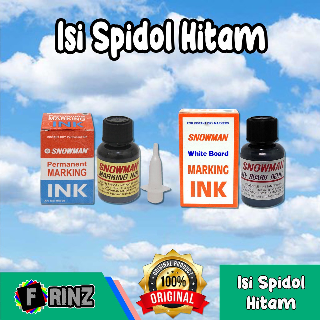 

ATK ~ Isi Refil Tinta Spidol Hitam Snowman