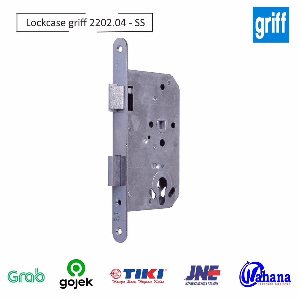 badan kunci Lockcase griff 2202.04 - SS /Kunci pintu /pintu besi /kunci badan /kunci