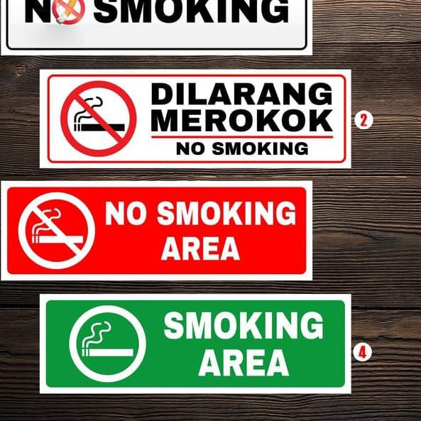 

Terbaik STICKER NO SMOKING / SMOKING AREA / DILARANG MEROKOK WATERPROOF