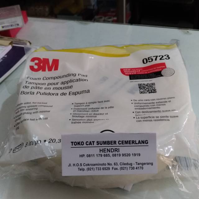 FOAM COMPOUNDING PAD BUSA POLES PUTIH 3M