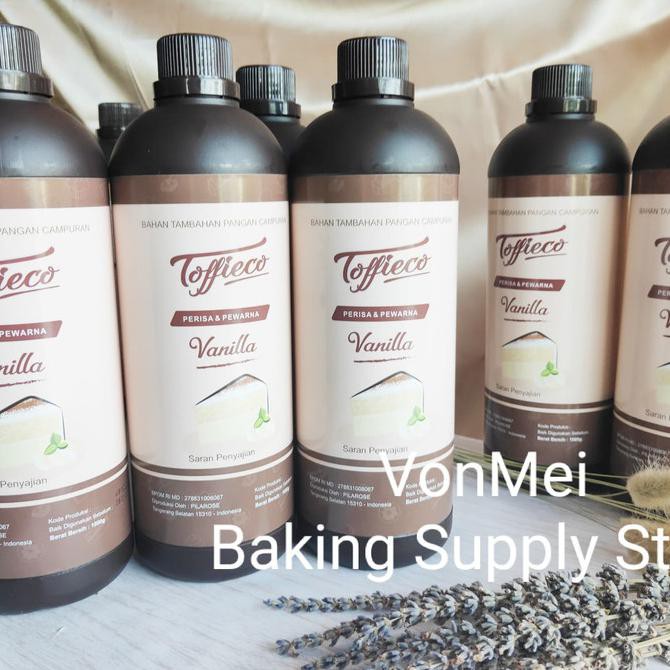 

TOFFIECO Vanilla Paste Perisa Pasta Vanila 1000 g 1 Kg Liter