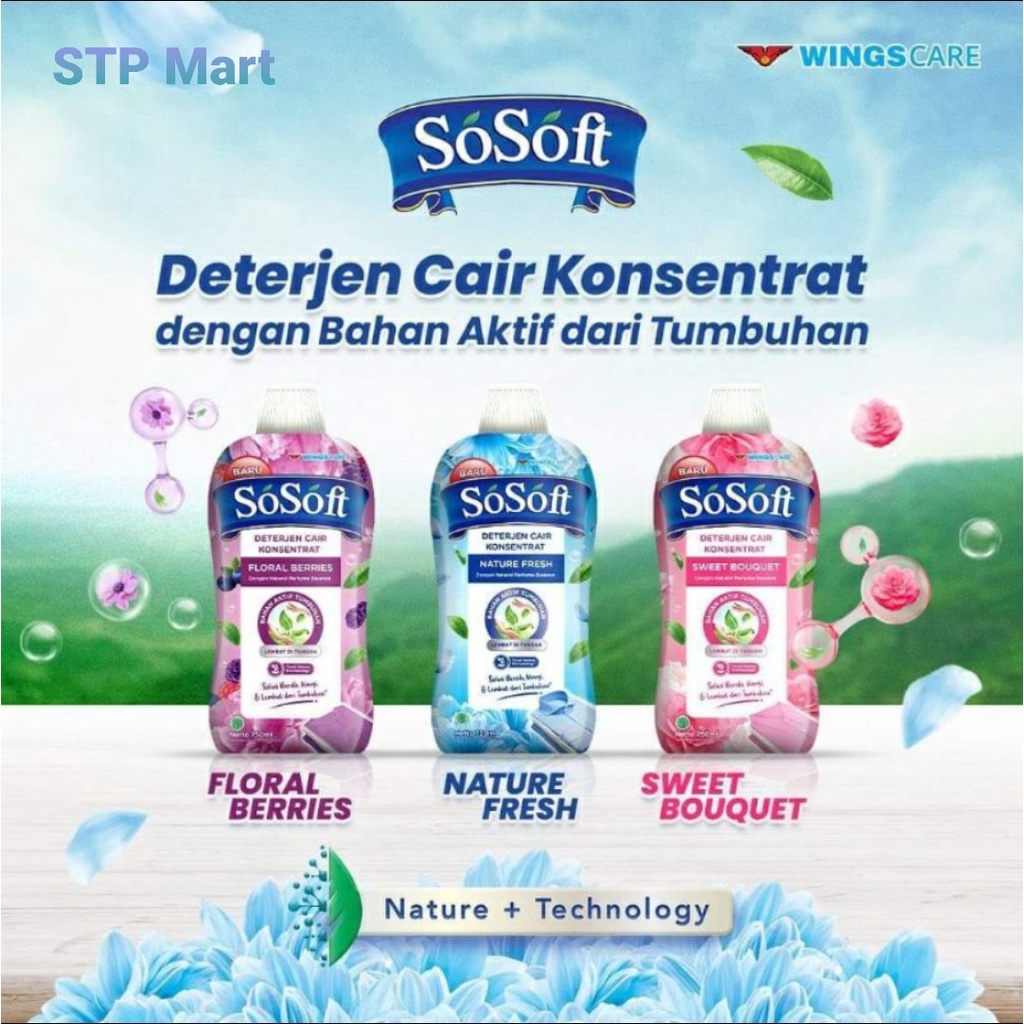 SOSOFT Detergent Cair Konsentrat 700ml // SOSOFT Deterjen Cair