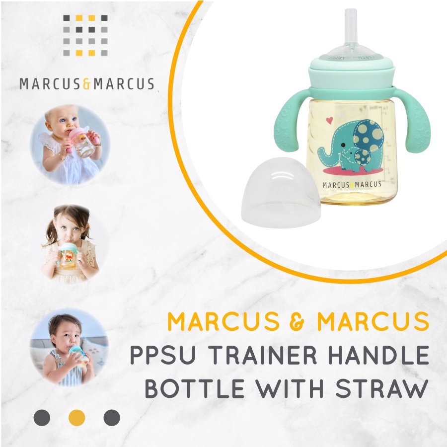 MARCUS MARCUS PPSU STRAW TRAINER BOTTLE 180ML