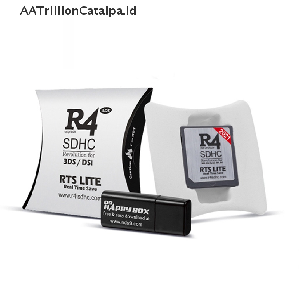 Aatrillioncatalpa 2021 R4 Gold Pro SDHC Dengan Adapter USB Untuk DS / 3DS / 2DS / Revolution Cartridge