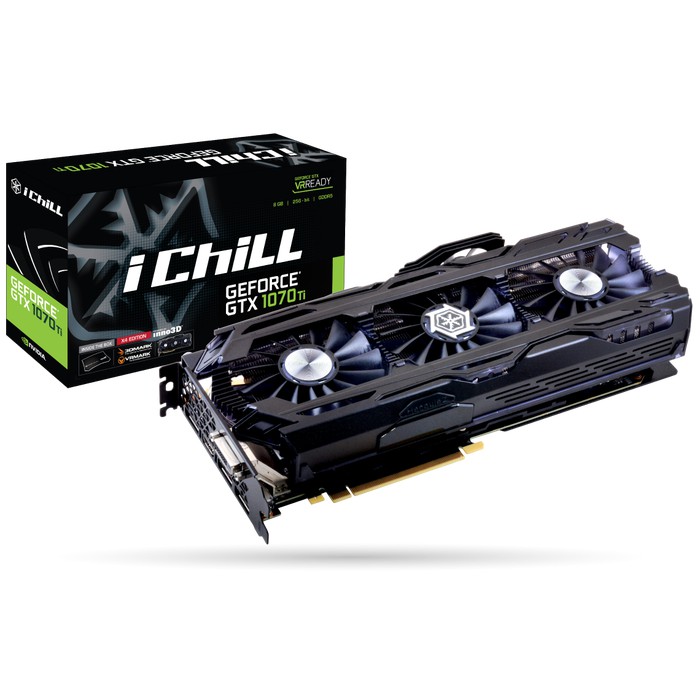 HANYA MENJUAL BERKUALITAS  Inno3D iChill GeForce GTX 1070 Ti X4 8GB GDDR5 256bit - VGA Card