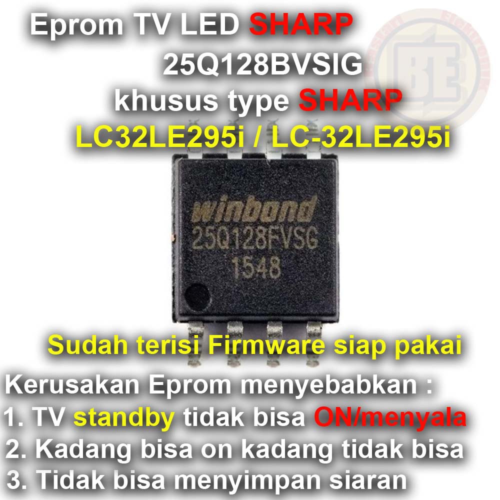 Ic Eprom Firmware TV SHARP LC32LE295i / LC-32LE295i