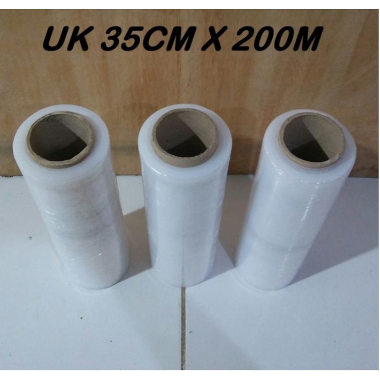 

PLASTIK WRAPPING / WRAPING / STRETCH FILM 35CM X 200M GROSIR TERMURAH