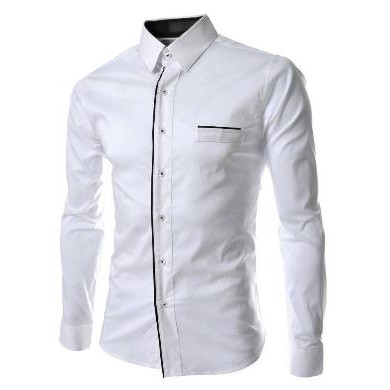Peter   Baju   Kemeja   Hem untuk Pria   Cowok   Lengan Panjang   Katun Stretch Buat Kerja Kantor C
