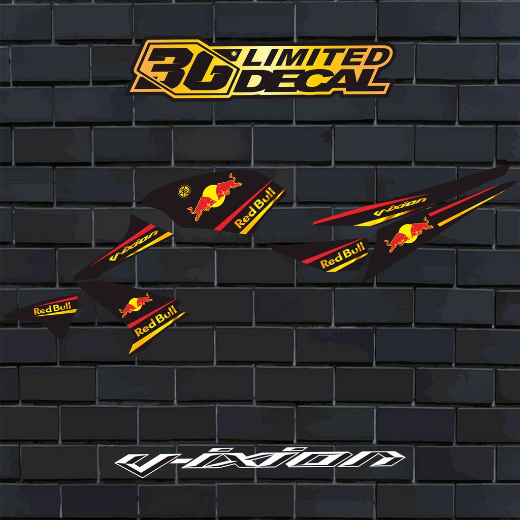 Striping VIXION OLD Motif Redbull Gold