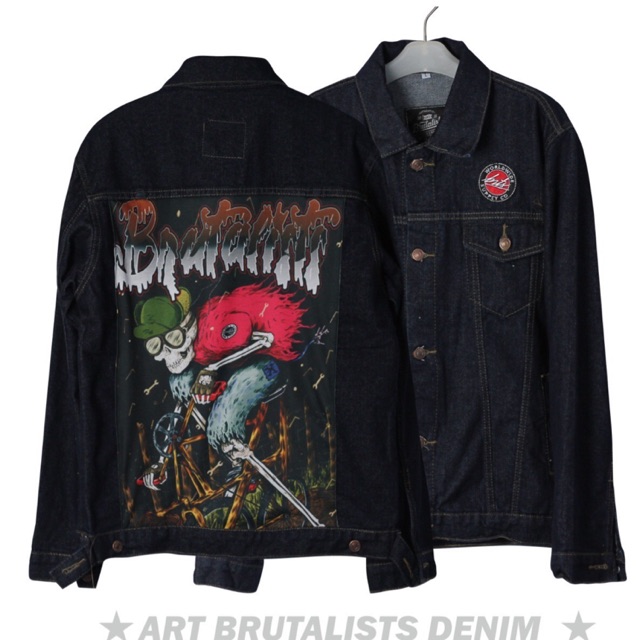 Jaket Jeans Pria Lukis / Jaket Denim Painting / Jaket Jeans Printing