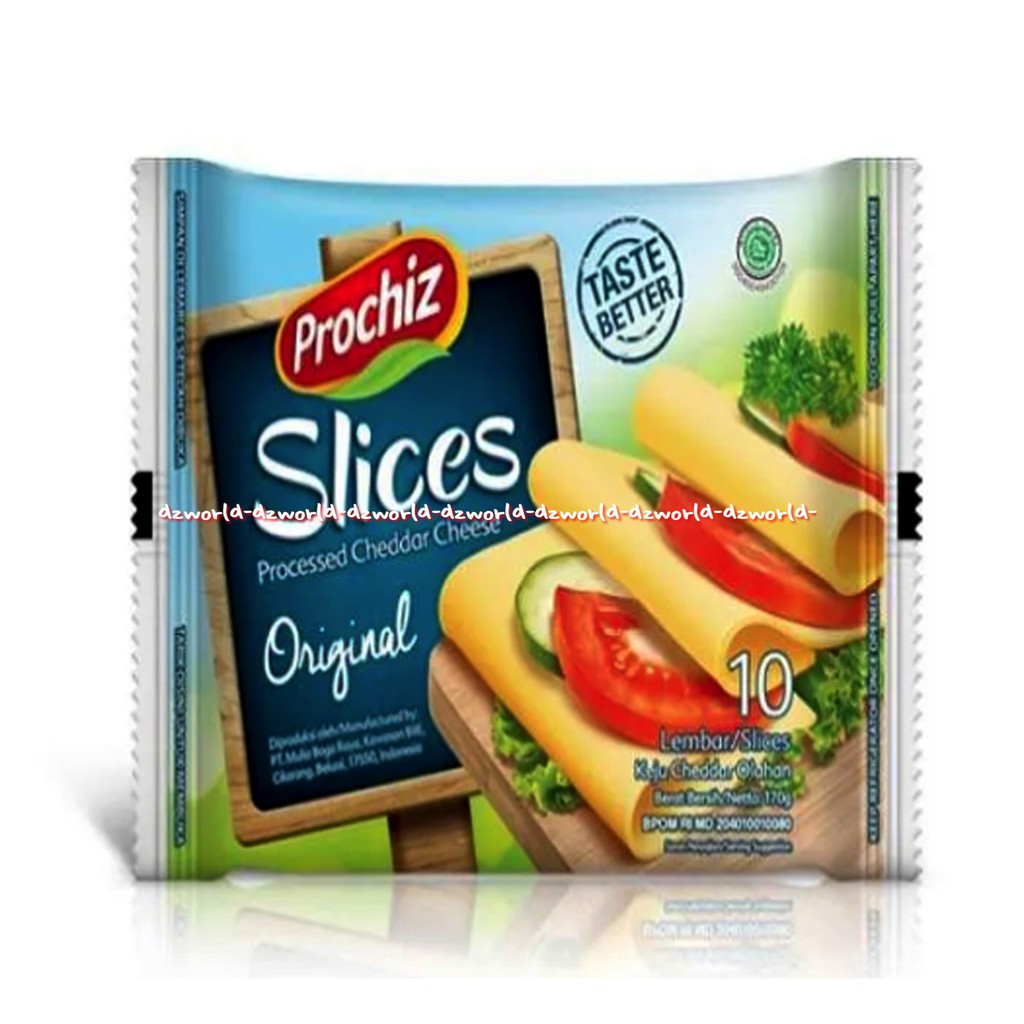 Prochiz Slice Original Cheddar Cheese 10pcs Keju lembaran