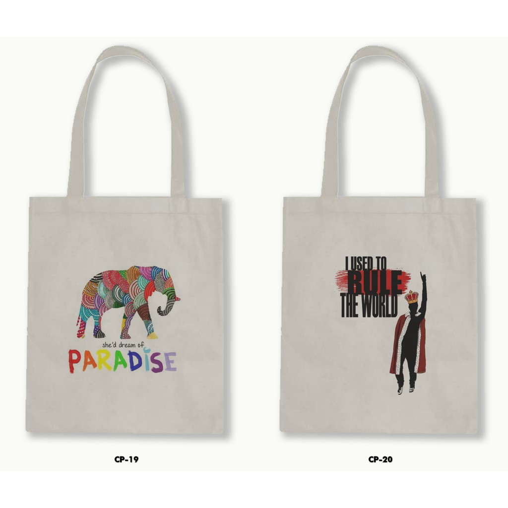 TOTE BAG BLACU - COLDPLAY .01