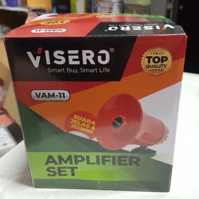 AMPLIFIER SET VISERO VAM-11 megaphone USB MIC REC rekam suara Speaker horn toa cocok untuk motor mobil jualan keliling es bakpao baso pentol tahu bulat